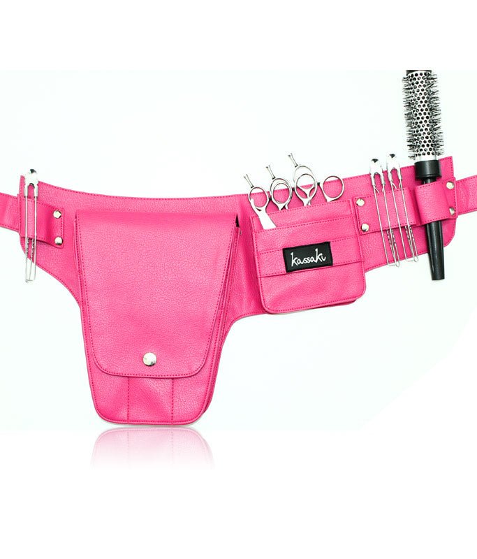 Hairdressing Scissors Tool belt Bag Pink Kassaki Hair & Beauty