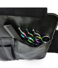 Load image into Gallery viewer, Kassaki Hairdressing Scissor Case - Tool Roll - Black