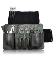 Load image into Gallery viewer, Kassaki Hairdressing Scissor Case - Tool Roll - Black