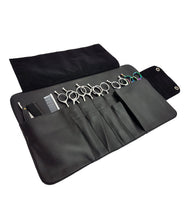Load image into Gallery viewer, Hairdressing Scissor Tool Roll - Shear Case -  Gold Leopard