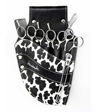 Load image into Gallery viewer, Hairdressing Scissors Pouch Black & White Spot