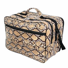 Load image into Gallery viewer, Large Mobile Hairdressing Session Kit Bag -Barber Bag - Brown Snake