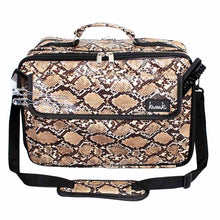 Load image into Gallery viewer, Large Mobile Hairdressing Session Kit Bag -Barber Bag - Brown Snake