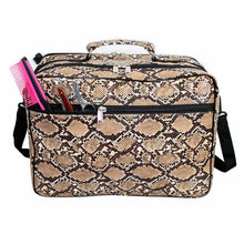 Load image into Gallery viewer, Large Mobile Hairdressing Session Kit Bag -Barber Bag - Brown Snake