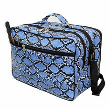Load image into Gallery viewer, Large Mobile Hairdressing Session Kit Bag - Blue Snake