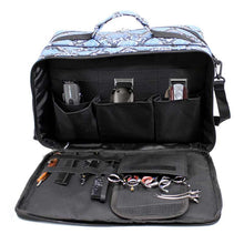 Load image into Gallery viewer, Large Mobile Hairdressing Session Kit Bag - Blue Snake