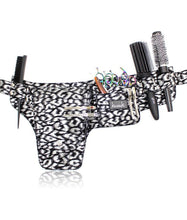 Load image into Gallery viewer, Hairdressing Scissors Tool belt Bag in Silver Leopard