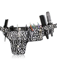 Load image into Gallery viewer, Hairdressing Scissors Tool belt Bag in Silver Leopard