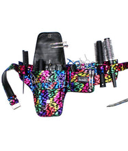 Load image into Gallery viewer, Hairdressing Scissors Tool belt Bag in - Rainbow Leopard