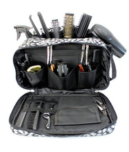 Load image into Gallery viewer, Hairdressing Bag Barber Session Kit Bag in Silver Leopard
