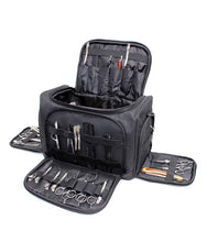 Load image into Gallery viewer, Personalised Hairdressing Barber Bag Custom Mobile Hairdresser Equipment Bag in Black