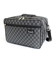 Load image into Gallery viewer, Hairdressing Kit Bag Barber Tool Bag for professionals in Black and Grey Check