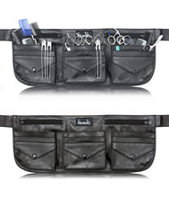 Load image into Gallery viewer, Hairdressing Tool belt Scissor Pouch Tool Bag - Black Classic