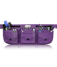 Load image into Gallery viewer, Hairdressing Tool belt Scissor Pouch Tool Bag - Purple
