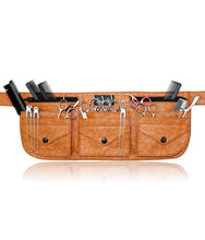 Load image into Gallery viewer, Hairdressing Tool belt Scissor Pouch Tool Bag - Tan