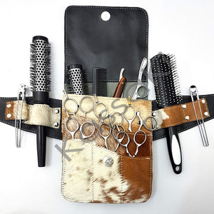 Hairdressing-pouch, Kassaki-Scissor-Pouch-Leather-hairdressing-Bag