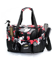 Load image into Gallery viewer, Large Hairdressing Session Kit Bag Barber Bag in Red Camo