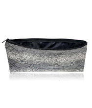 Load image into Gallery viewer, Hairdressing Zip Case - Makeup Beauty Brush Bag - Grey Snake