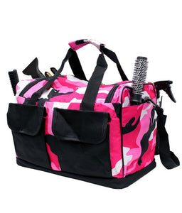 Large Hairdressing Session Kit Bag in Pink Camo
