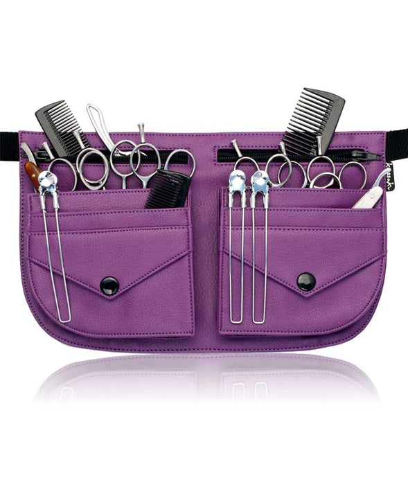 Kassaki Hairdressing Shears Tool belt Bag in Purple - MCL01