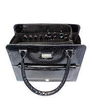 Load image into Gallery viewer, Designer Ladies Hairdressing Session Bag in Black Croc
