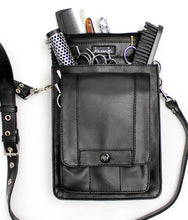 Load image into Gallery viewer, Hairdressing Scissor Holster Tool Belt Jazz Flap in Black