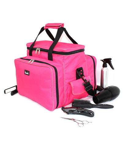 Extra Large Hairdressing Bag in Pink - Mobile Hairdressers Equipment Tool Carry Kit Bag