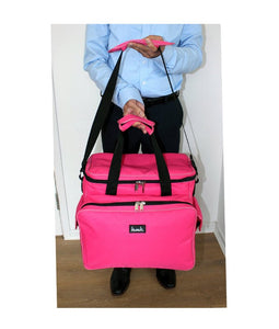 Extra Large Hairdressing Bag in Pink - Mobile Hairdressers Equipment Tool Carry Kit Bag