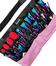Load image into Gallery viewer, Professional Makeup Artist Brush Belt Bag in Pink Glitter - MK06