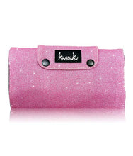 Load image into Gallery viewer, Hairdressing Scissor Case Tool Roll - Pink Glitter TR03