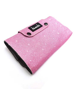 Hairdressing Scissor Case Tool Roll - Pink Glitter TR03