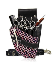 Load image into Gallery viewer, Hairdressing Scissors Pouch Waist Belt - Pink Diamond