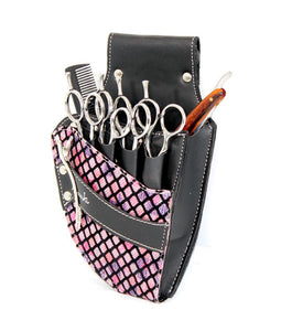 Hairdressing Scissors Pouch Waist Belt - Pink Diamond