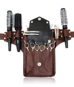 Kassaki Pro Hairdressing Tool Belt Brown Stud - ST04