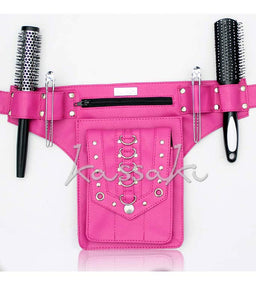 Kassaki Pro Hairdressing Tool Belt Pink Stud