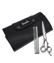 Load image into Gallery viewer, Kassaki Hairdressing Scissor Case - Tool Roll - Black