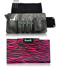 Load image into Gallery viewer, Hairdressing Scissor Case - Shear Tool Roll -  Pink Zebra