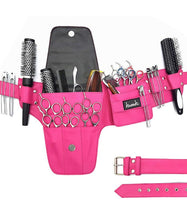 Load image into Gallery viewer, Personalised Hairdressing Scissors Tool belt Embroidered Shear Hip Holster -Pink