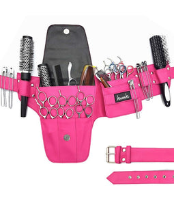 Personalised Hairdressing Scissors Tool belt Embroidered Shear Hip Holster -Pink