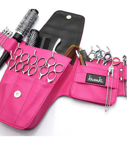 Personalised Hairdressing Scissors Tool belt Embroidered Shear Hip Holster -Pink