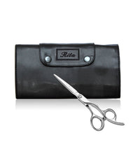 Load image into Gallery viewer, Personalised Hairdressing Scissors Case Tool Roll - Black