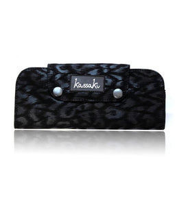 Hairdressing Scissor Case Wallet Tool Roll - Black Leopard