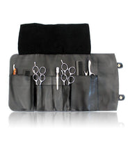 Load image into Gallery viewer, Personalised Hairdressing Scissors Case Tool Roll - Silver Glitter