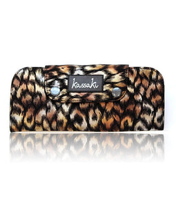 Hairdressing Scissor Case Wallet Tool Roll -Gold Leopard