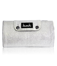 Load image into Gallery viewer, Hairdressing Scissor Case Tool Roll - Silver Glitter