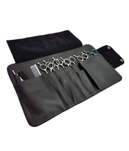 Load image into Gallery viewer, Personalised Hairdressing Scissors Case Tool Roll - Silver Glitter