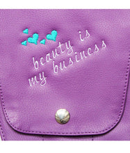 Load image into Gallery viewer, Personalised Hairdressing Scissors Tool belt Embroidered Shear Hip Holster -Purple