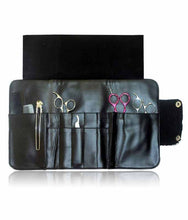 Load image into Gallery viewer, Hairdressing Scissor Case - Tool Roll - Black Graphic TR04