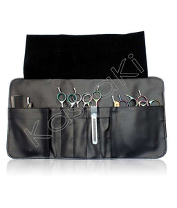 Hairdressing Scissor Case - Tool Roll - Dusty Pink Glitter