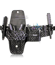 Load image into Gallery viewer, Hairdressing Scissors Tool belt Bag in Black Check